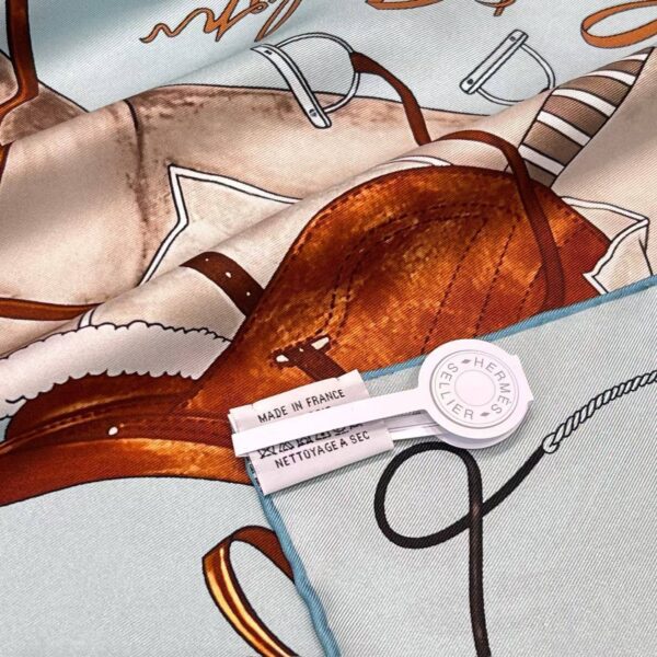 HERMES Square silk scarf