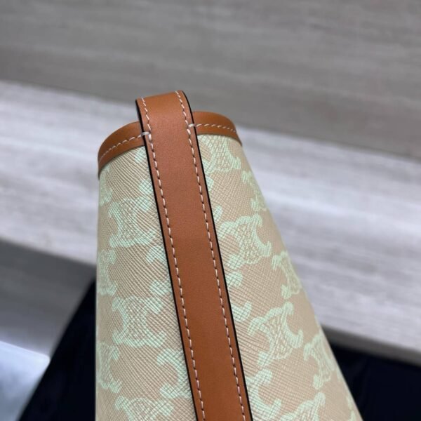 CELINE SOFT SHOPPER BAG IN TRIOMPHE CANVAS AND CALFSKIN