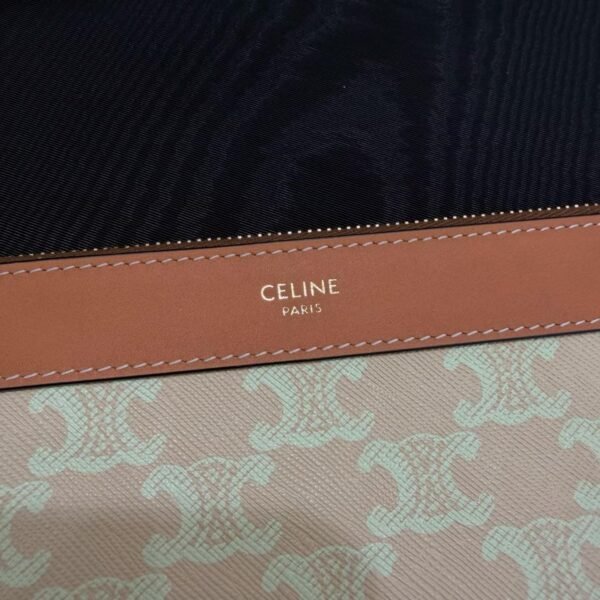 CELINE SOFT SHOPPER BAG IN TRIOMPHE CANVAS AND CALFSKIN