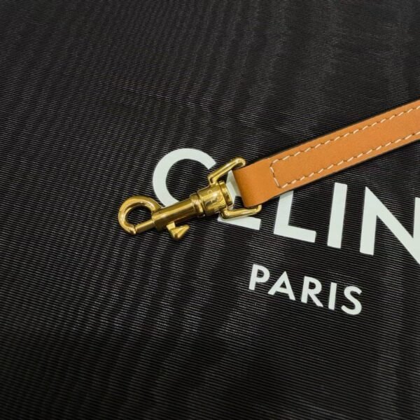 CELINE SOFT SHOPPER BAG IN TRIOMPHE CANVAS AND CALFSKIN