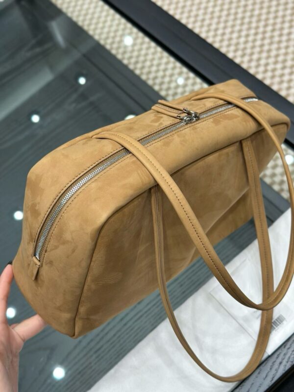 THE ROW Astra Leather Bowling Bag