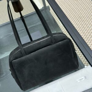 THE ROW Astra Leather Bowling Bag