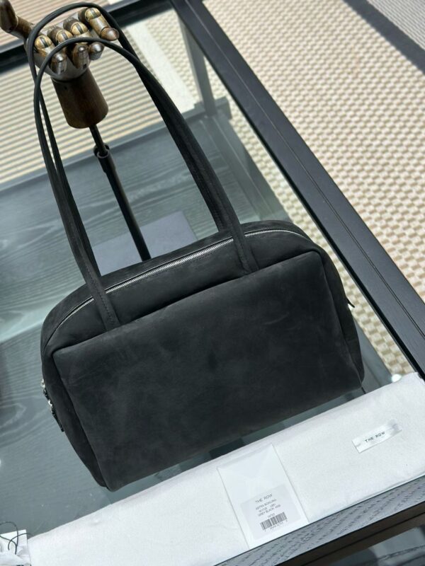 THE ROW Astra Leather Bowling Bag