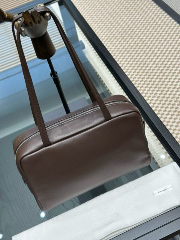 THE ROW Astra Leather Bowling Bag