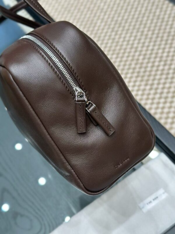 THE ROW Astra Leather Bowling Bag