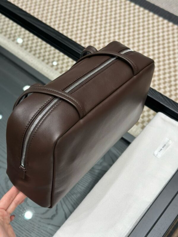 THE ROW Astra Leather Bowling Bag