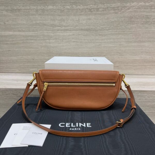 CELINE LITTLE HALFMOON SOFT TRIOMPHE IN SUPPLE SHINY LAMBSKIN
