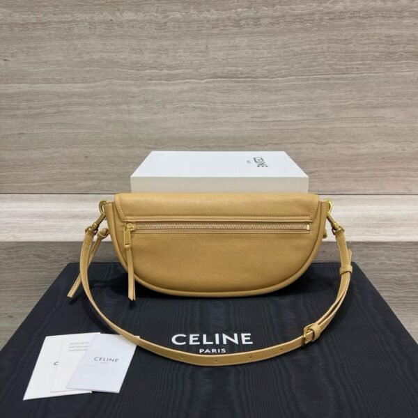 CELINE LITTLE HALFMOON SOFT TRIOMPHE IN SUPPLE SHINY LAMBSKIN