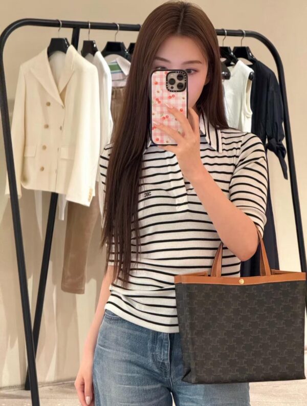 CELINE FLAT SHOPPER IN Triomphe Canvas