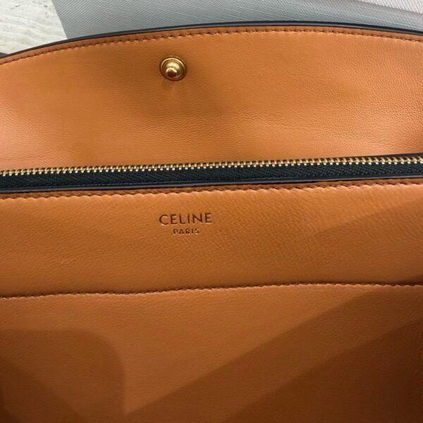 CELINE TRIO FLAP IN TRIOMPHE CANVAS AND LAMBSKIN