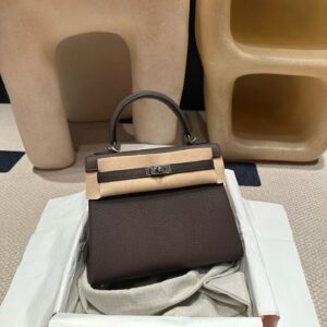HERMES KELLY 25CM  TOGO Ebony color