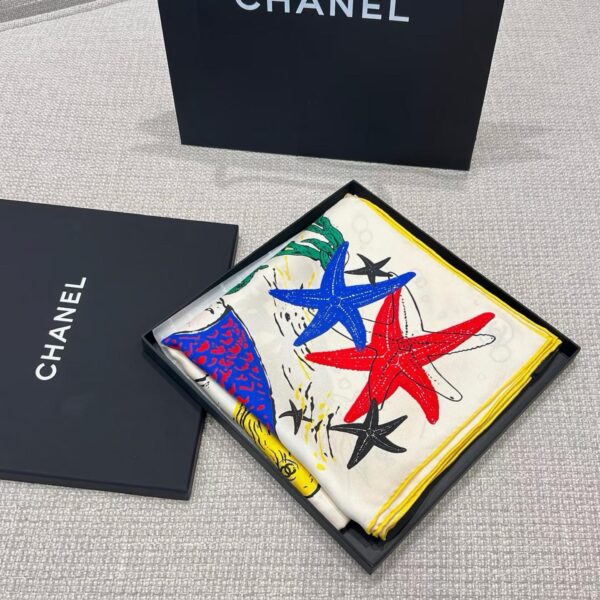 CHANEL Square scarf