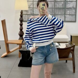 CELINE Knitted short-sleeved shirt