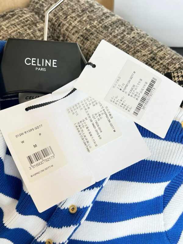 CELINE Knitted short-sleeved shirt