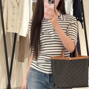 CELINE  FLAT SHOPPER IN Triomphe Canvas