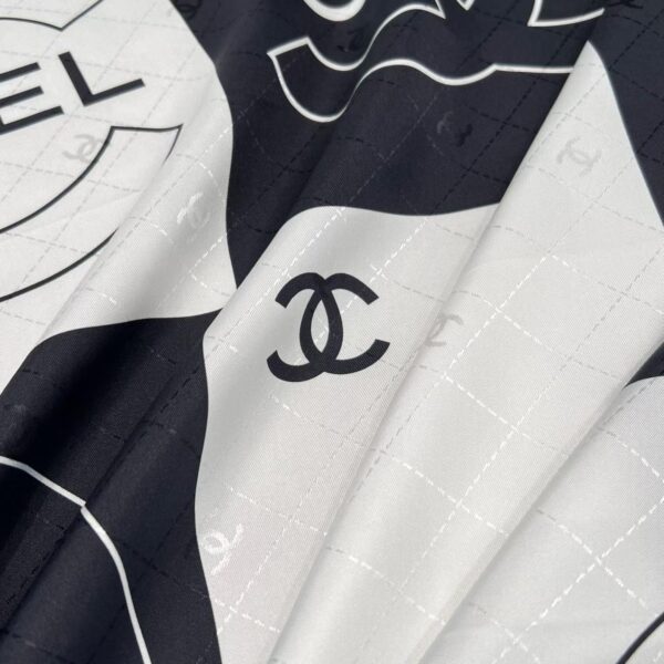 CHANEL  Square silk scarf