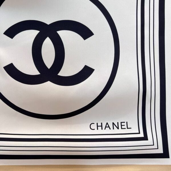 CHANEL  Square silk scarf