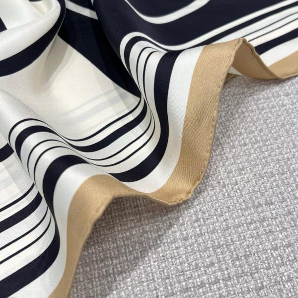 CHANEL  Square silk scarf