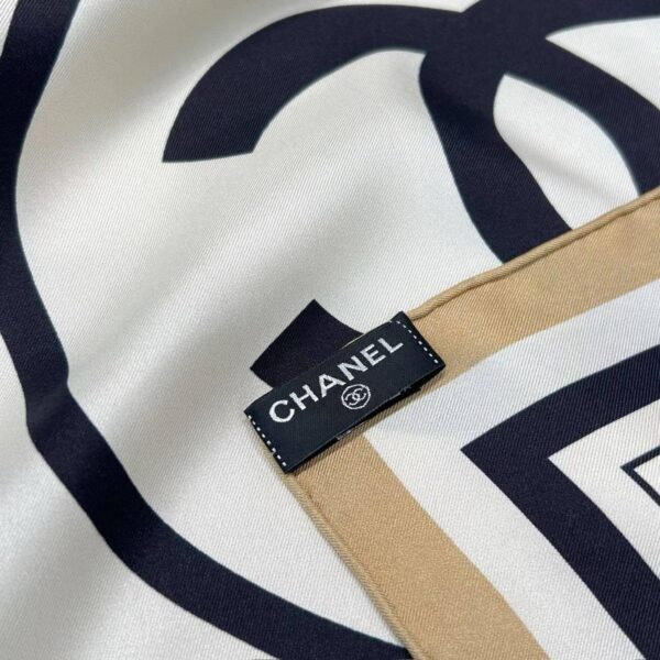 CHANEL  Square silk scarf