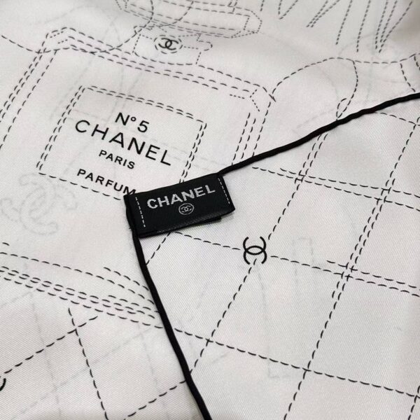 CHANEL  Square silk scarf