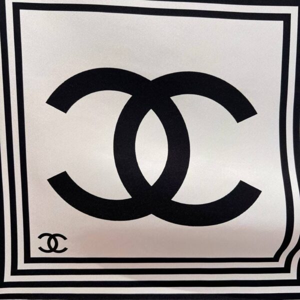 CHANEL  Square silk scarf