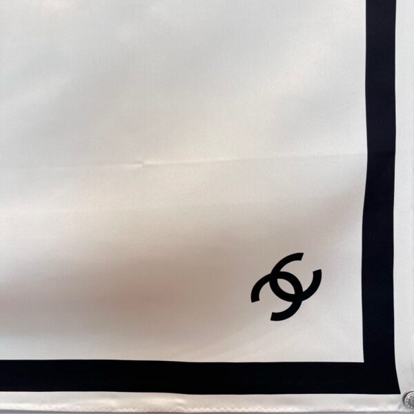 CHANEL  Square silk scarf