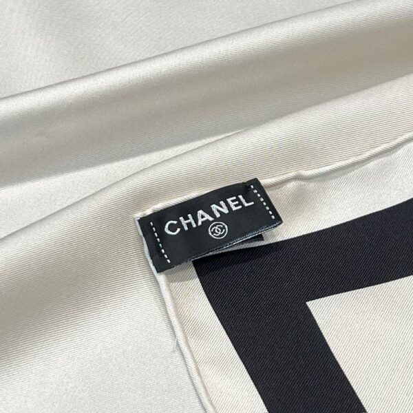 CHANEL  Square silk scarf