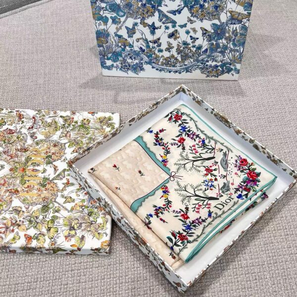 DIOR  Square silk scarf