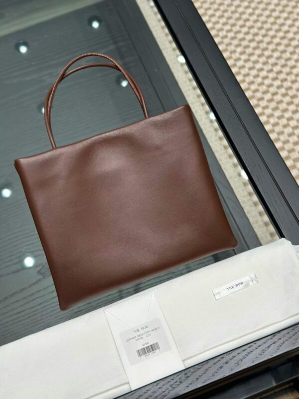 THE ROW Leather Cecily Top Handle Bag