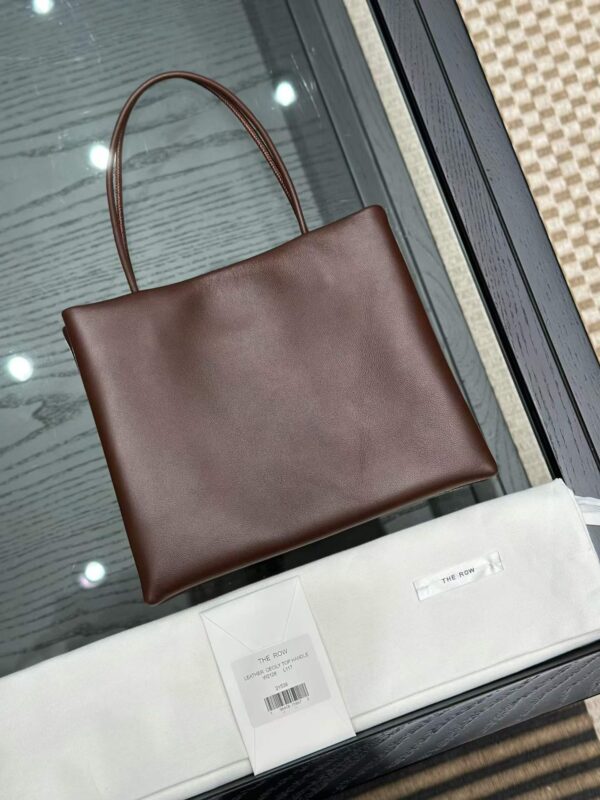 THE ROW Leather Cecily Top Handle Bag