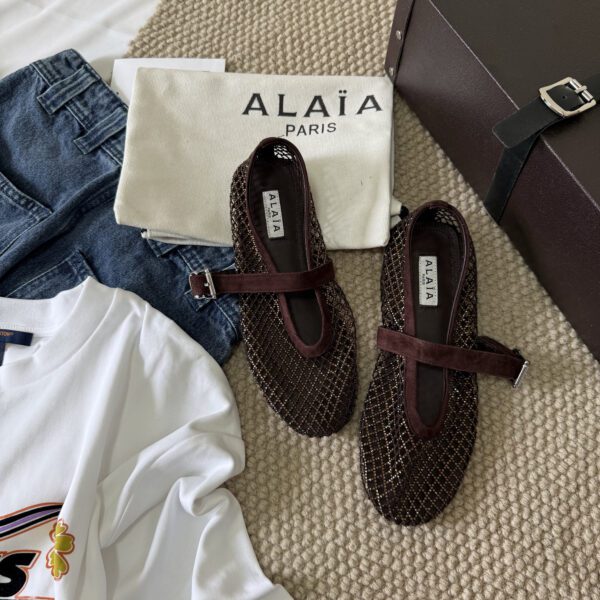 ALAIA 2025 Fishnet Shoes