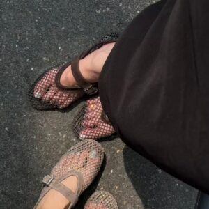 ALAIA 2025 Fishnet Shoes