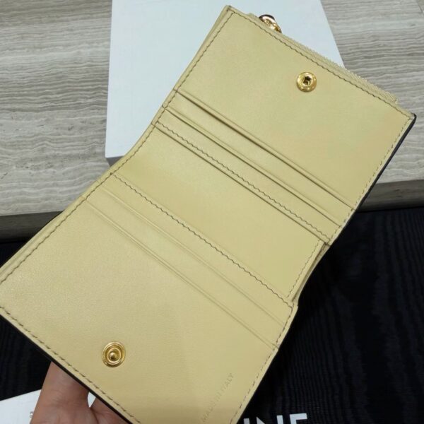 CELINE FINE WALLET TRIOMPHE STAMP IN SUPPLE GRAINED CALFSKIN