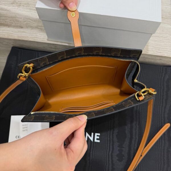 CELINE SMALL NOTE BOOK IN triomphe canvas AND NATURAL CALFSKIN