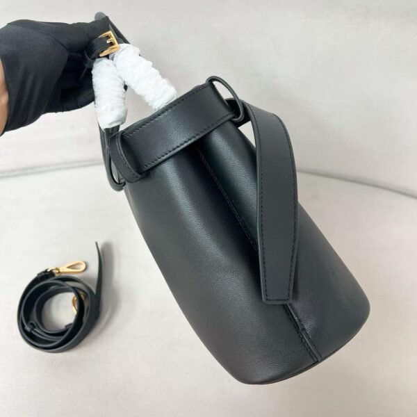 Prada Buckle small leather handbag with belt