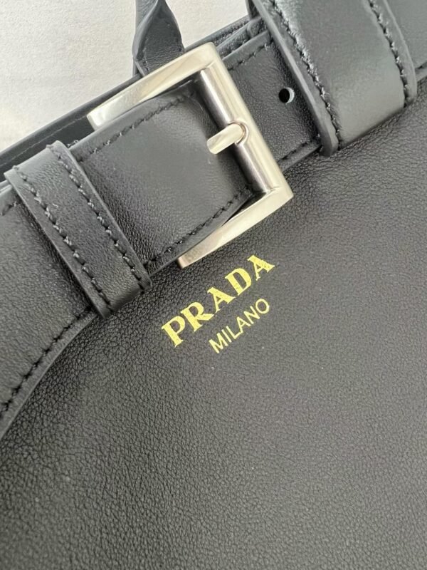 Prada Buckle small leather handbag with belt