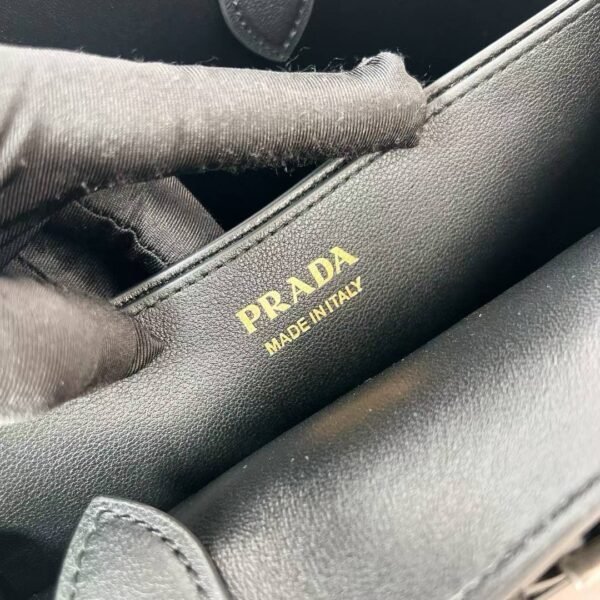 Prada Buckle small leather handbag with belt