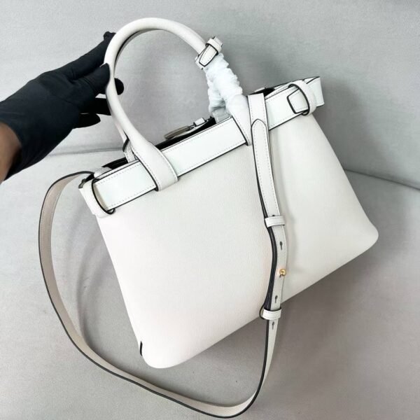 Prada Buckle small leather handbag with belt