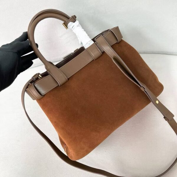 Prada Buckle small leather handbag with belt