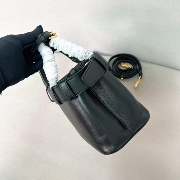 Prada Buckle small leather bag with belt