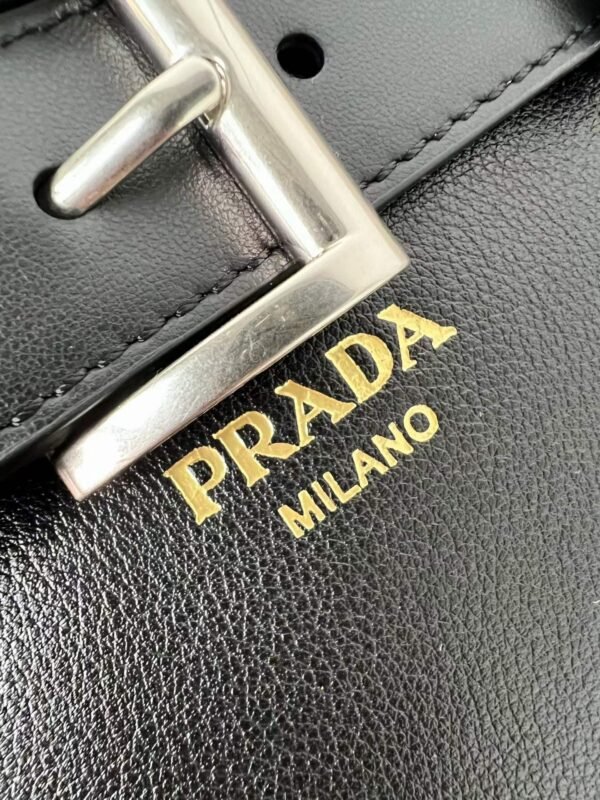 Prada Buckle small leather bag with belt