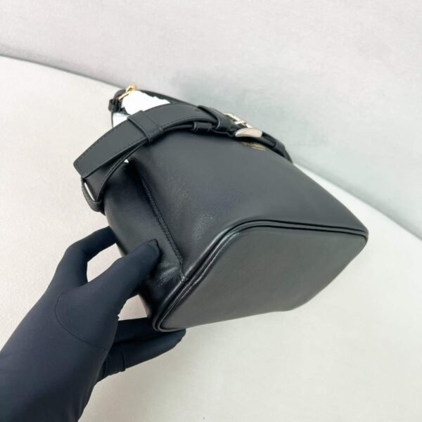 Prada Buckle small leather bag with belt