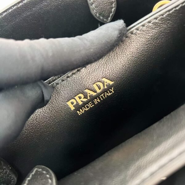 Prada Buckle small leather bag with belt