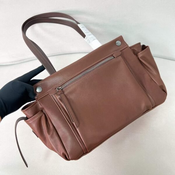 Prada Route large leather tote bag