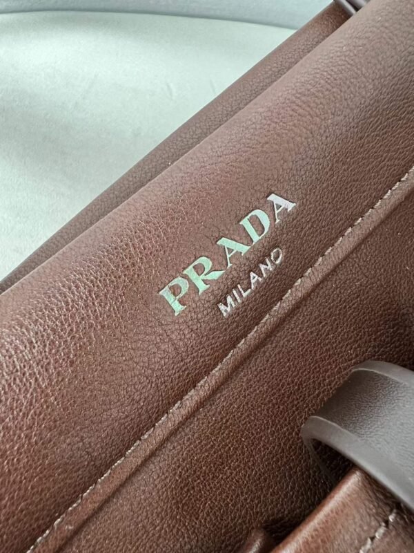 Prada Route large leather tote bag