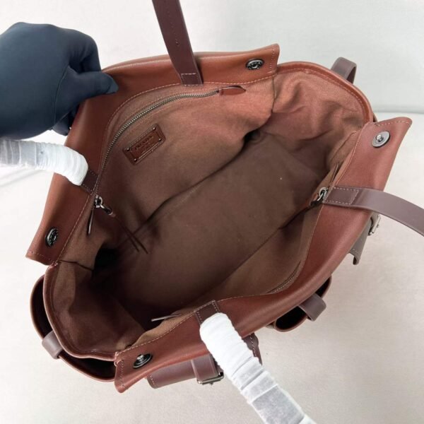 Prada Route large leather tote bag