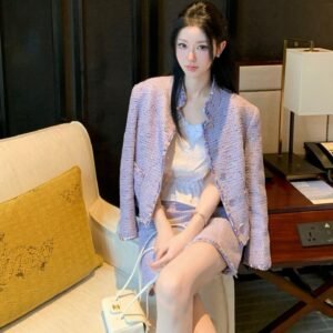 CHANEL  Outerwear+Short Skirt