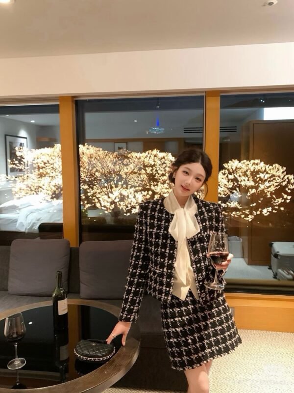 CHANEL Outerwear +Short Skirt
