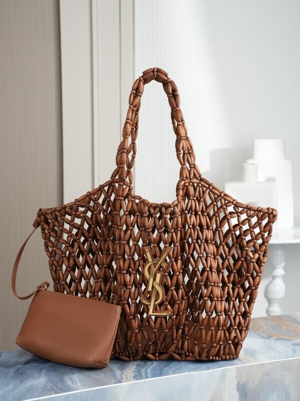 YSL ICARE medium in wood beads