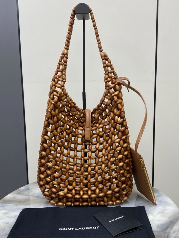 YSL LE 5 À 7 large in wood beads